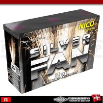 Silver Fan 3er-Vulkan-Verbund von Nico Feuerwerk, Silberfaecher